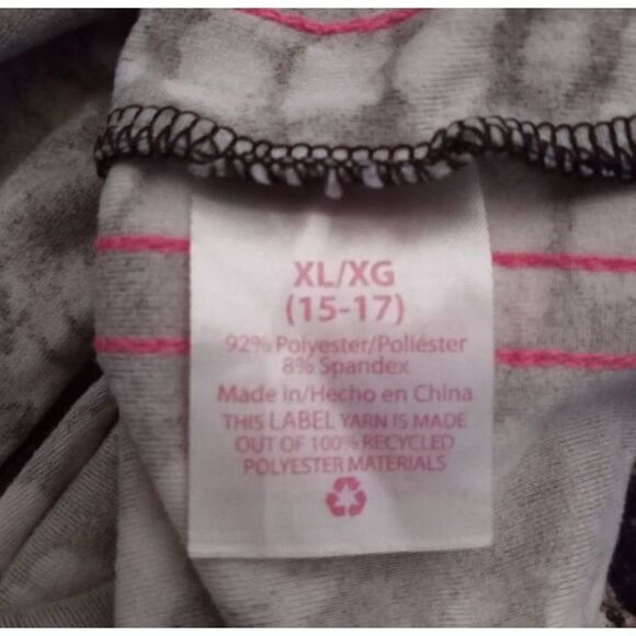 NO BOUNDARIES BLACK & WHITE TIE DYE W/PINK STRIPES HOODED DRESS SZ.XL EUC. - Picture 5 of 5